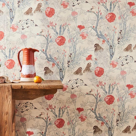 Anthropologie Beatrice Wallpaper in ivory